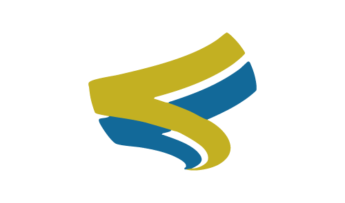 learning-express-library-banner-quarter two swathes of overlapping color yellow above blue