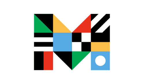 mango-languages-banner-quarter mango languages logo - an uppercase letter M made up of colorful squares rectangles triangles and circles