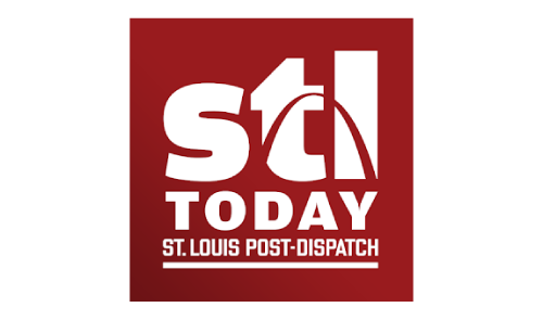 post-dispatch-banner-quarter saint louis post dispatch logo depicts the saint louis arch in the foreground of the letters tl in stl - reads stl today saint louis post dispatch