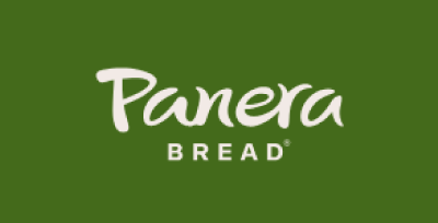 The Panera Bread logo with the word Panera in white script above the word BREAD in white sans-serif font, all on a green background.